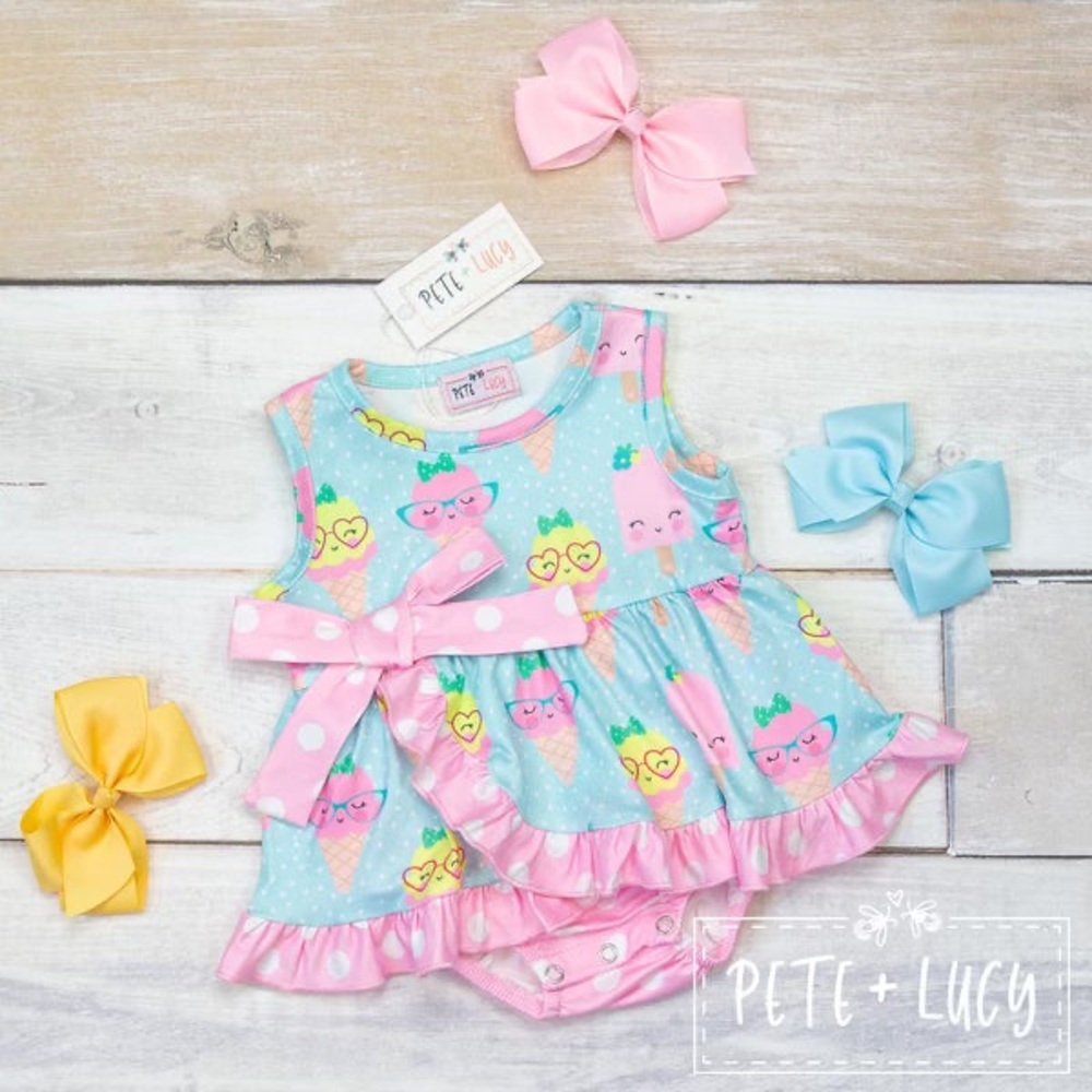 Pete + Lucy Ice Cream Romper